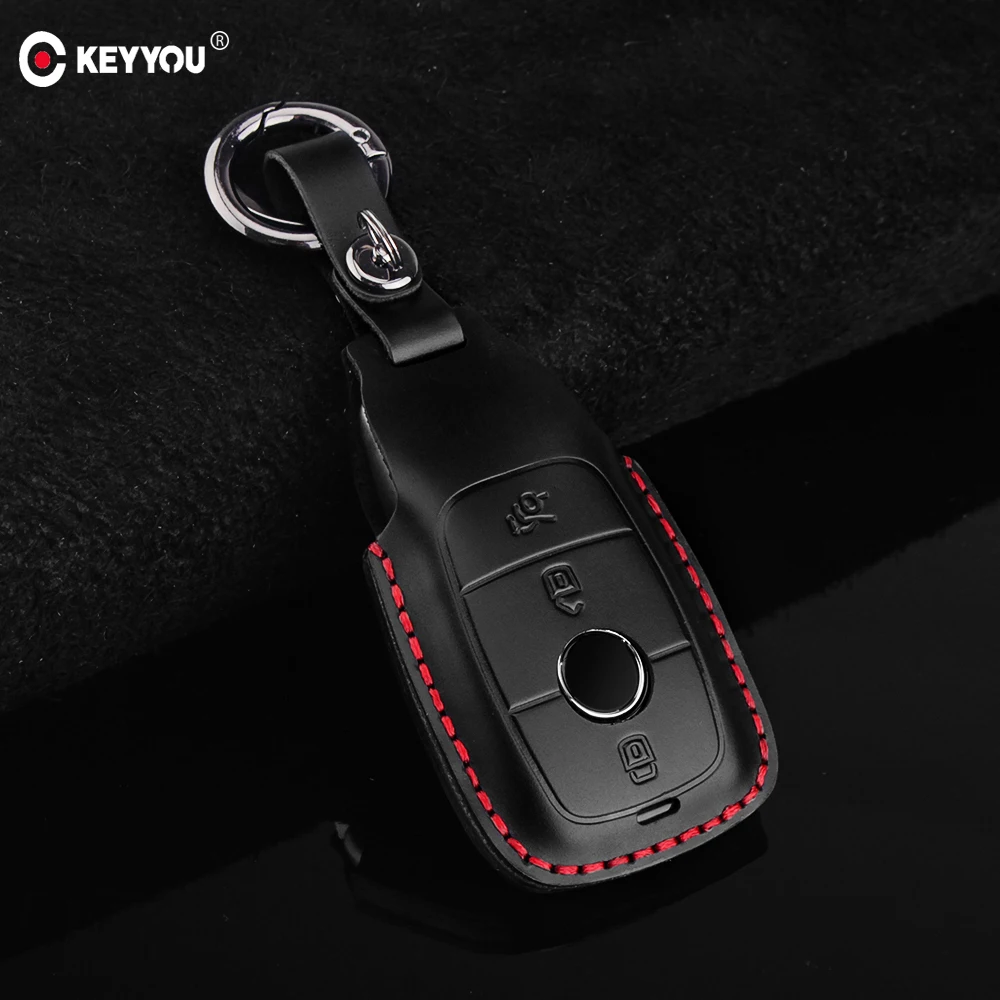 KEYYOU Leather Remote Car Key Case Cover For Mercedes Benz AMG 2017 E Class W213 key Chain Ring Cover Car Styling Accessories
KEYYOU Leather Remote Car Key Case Cover For Mercedes Benz AMG 2017 E Class W213 key Chain Ring Cover Car Styling Accessories