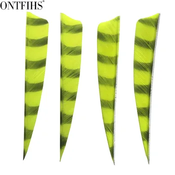 ONTFIHS RW - 100pcs 4" Shield Cut Fluorescent Yellow Striped Double Side Arrrow Feather Fletching Archery Fletches Feathers
ONTFIHS RW - 100pcs 4" Shield Cut Fluorescent Yellow Striped Double Side Arrrow Feather Fletching Archery Fletches Feathers