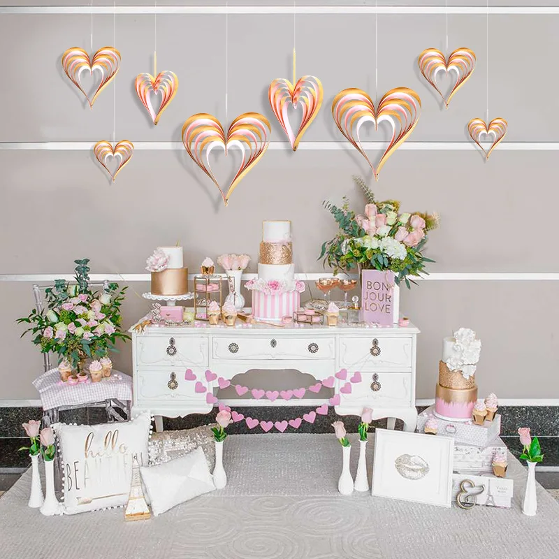 4 Pcs/Set Fold Paper Heart Hanging Pendant Wedding Decor Love Banner Garland Photo Props Birthday Decoration Party Supply
4 Pcs/Set Fold Paper Heart Hanging Pendant Wedding Decor Love Banner Garland Photo Props Birthday Decoration Party Supply