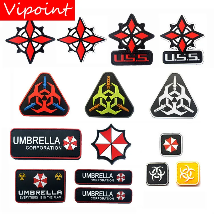 VIPOINT embroidery pvc HOOK&LOOP umbrella patches letter uss badges applique patches for clothing AD-168
VIPOINT embroidery pvc HOOK&LOOP umbrella patches letter uss badges applique patches for clothing AD-168