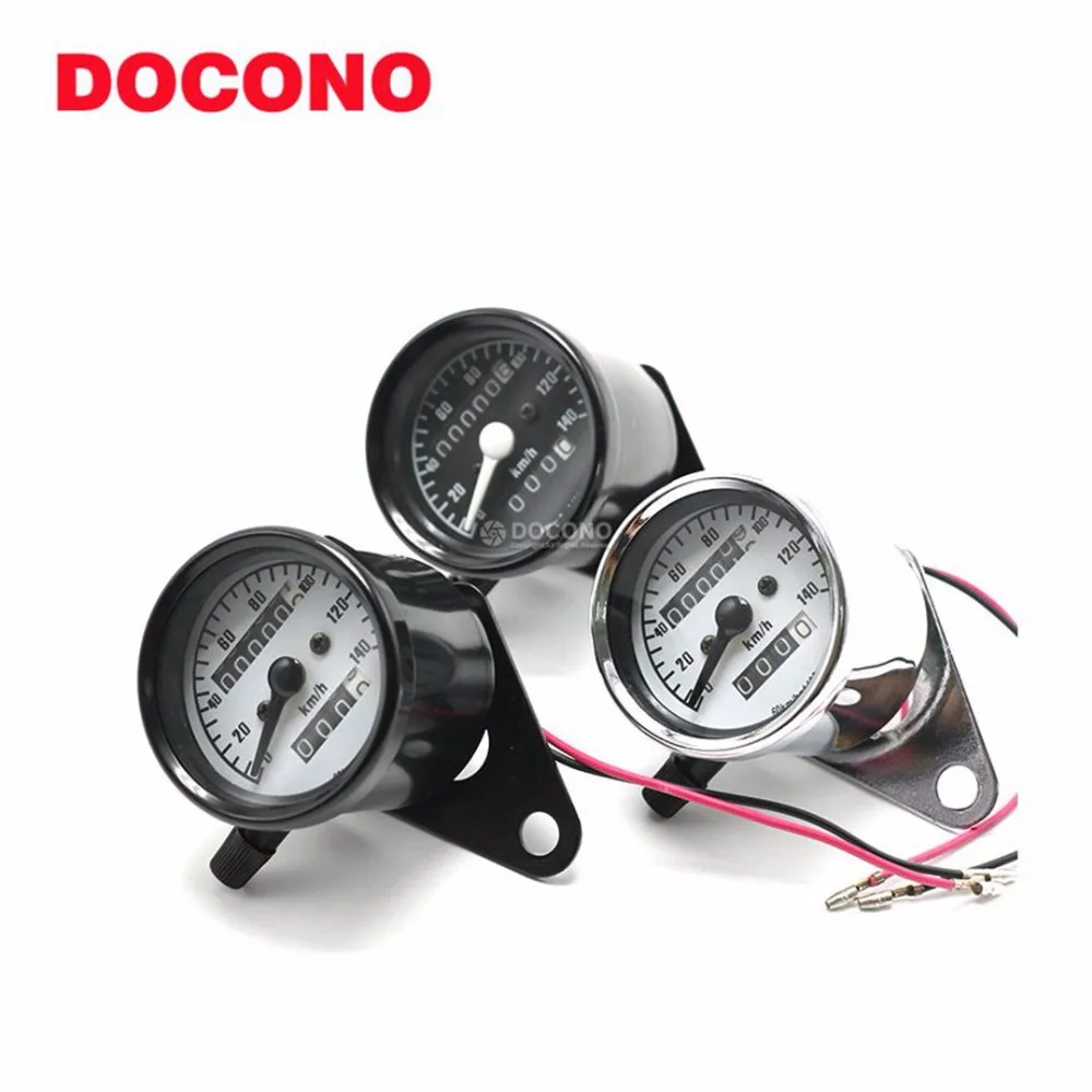 DOCONO Motorcycle Universal Dual Odometer Speedometer Gauge Speed Meter Night Light Backlight Modification Part 12V 140km/h
DOCONO Motorcycle Universal Dual Odometer Speedometer Gauge Speed Meter Night Light Backlight Modification Part 12V 140km/h