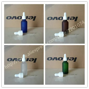 30ml green/clear/blue/brown frosted Glass Essential Oil Bottle With black plastic ring+white/black rubber cap. Oil vial
30ml green/clear/blue/brown frosted Glass Essential Oil Bottle With black plastic ring+white/black rubber cap. Oil vial