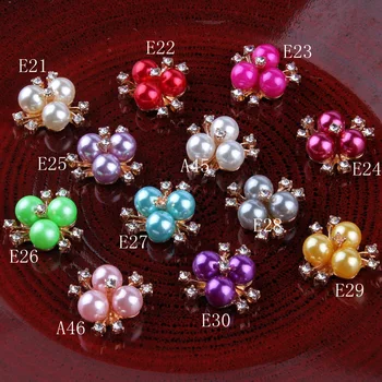 New 50Pcs Three-Pearl Flower Croe Rhinestone Button for DIY Hair Accessories or wedding decoration
New 50Pcs Three-Pearl Flower Croe Rhinestone Button for DIY Hair Accessories or wedding decoration