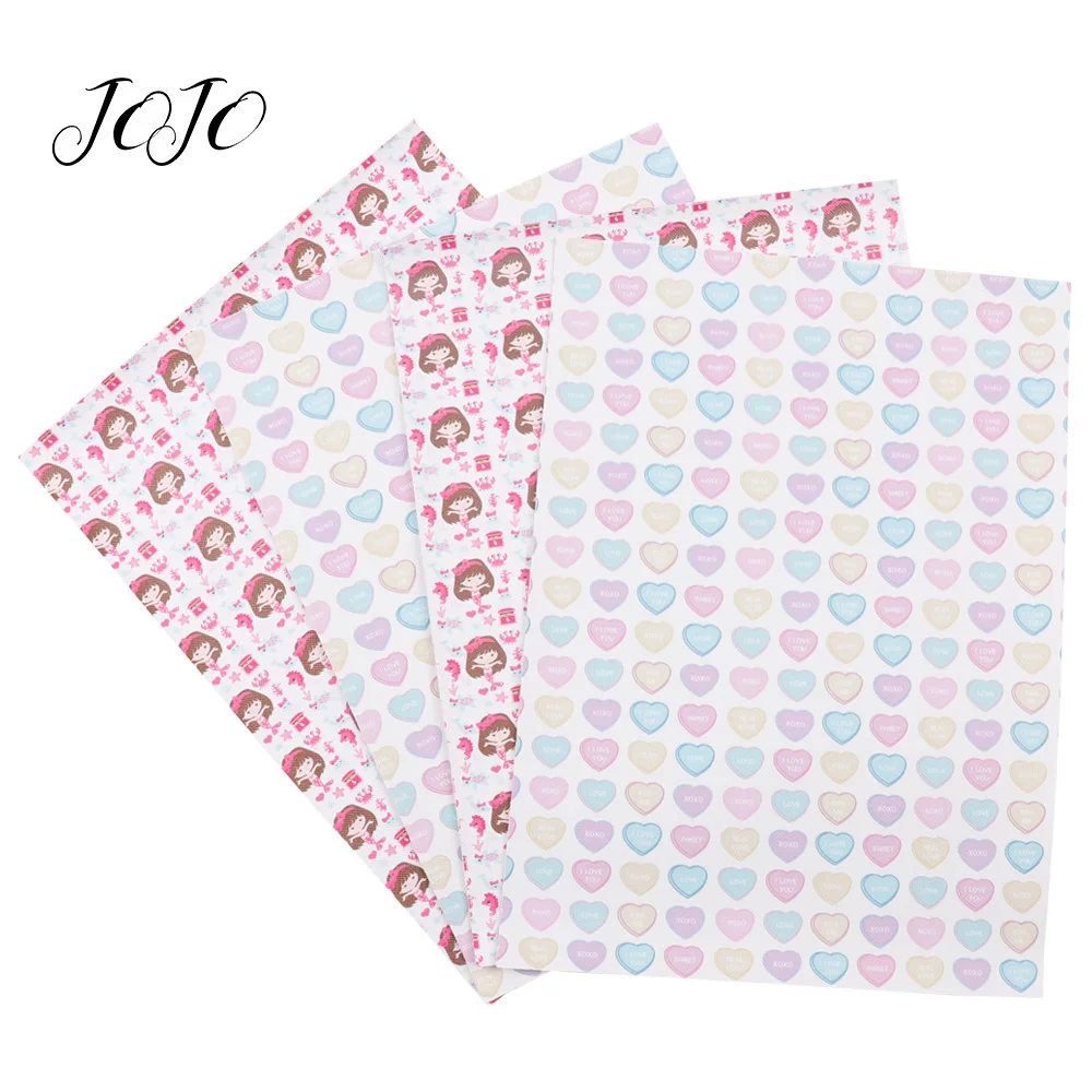 JOJO BOWS 22*30cm 1pc Faux Synthetic Leather Fabric For Needlework Heart Mermaid Printed Sheet For DIY Bow Home Textile Decor
JOJO BOWS 22*30cm 1pc Faux Synthetic Leather Fabric For Needlework Heart Mermaid Printed Sheet For DIY Bow Home Textile Decor