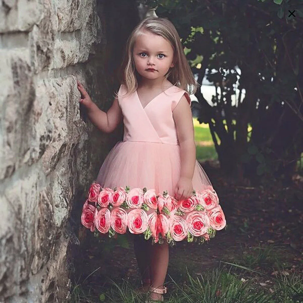 Formal Kids Flower Girl Dresses Princess Bridesmaid Party Wedding Pageant Dress Sleeveless Rose Party Wedding Dress vestidos A1
Formal Kids Flower Girl Dresses Princess Bridesmaid Party Wedding Pageant Dress Sleeveless Rose Party Wedding Dress vestidos A1