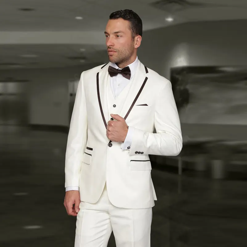 Ivory Men Suits Men Blazers Wedding Groom Tuxedos 3Piece Coat Pants Vest Costume Homme Slim Fit Terno Masculino Peaked Lapel
Ivory Men Suits Men Blazers Wedding Groom Tuxedos 3Piece Coat Pants Vest Costume Homme Slim Fit Terno Masculino Peaked Lapel