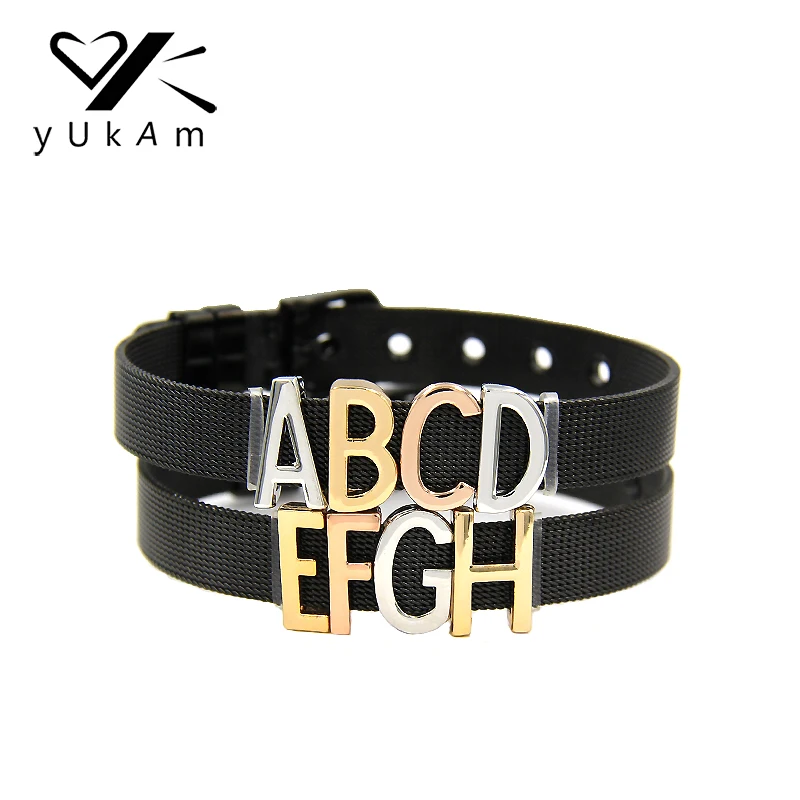 YUKAM Jewelry Sliders Initial Alphabet Letters A Slide Charms Keeper for Wristbands Mesh Keeper Bracelets DIY Accessories Making
YUKAM Jewelry Sliders Initial Alphabet Letters A Slide Charms Keeper for Wristbands Mesh Keeper Bracelets DIY Accessories Making