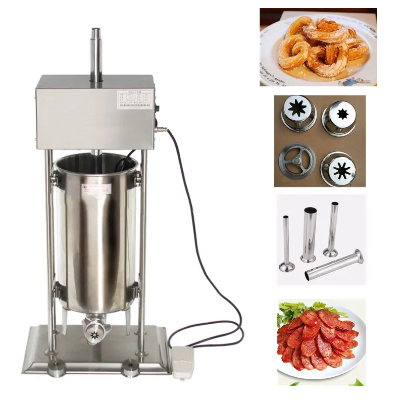 12L Churros maker machine sausage stuffer filler machine Electric automatic spanish churros making machine 110v 220v
12L Churros maker machine sausage stuffer filler machine Electric automatic spanish churros making machine 110v 220v