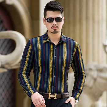 MarKyi fashion spring striped mens long sleeve silk shirts good quality slim fit cotton shirts men plus size 7xl
MarKyi fashion spring striped mens long sleeve silk shirts good quality slim fit cotton shirts men plus size 7xl