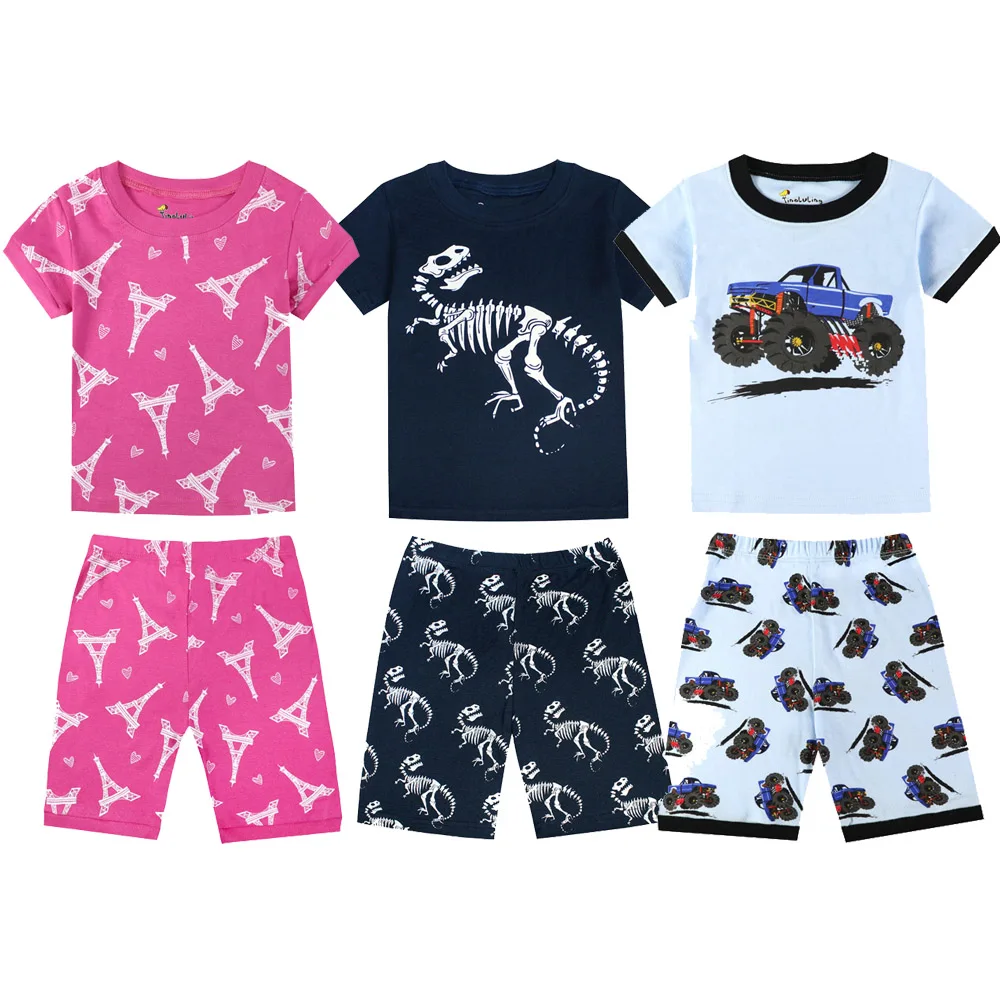 Little Bitty summer Kids Pajamas Set Short Sleeve Cartoon car 100% Cotton Baby Boys Girls Pijamas Child Sleeprobe Homewear
Little Bitty summer Kids Pajamas Set Short Sleeve Cartoon car 100% Cotton Baby Boys Girls Pijamas Child Sleeprobe Homewear