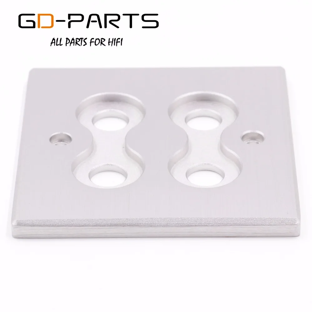 86x86mm CNC Machined Solid Aluminum 4holes Wall Plate Dish Board For Amplifier Speaker Binding Post RCA Socket HIFI AUDIO DIY x1
86x86mm CNC Machined Solid Aluminum 4holes Wall Plate Dish Board For Amplifier Speaker Binding Post RCA Socket HIFI AUDIO DIY x1