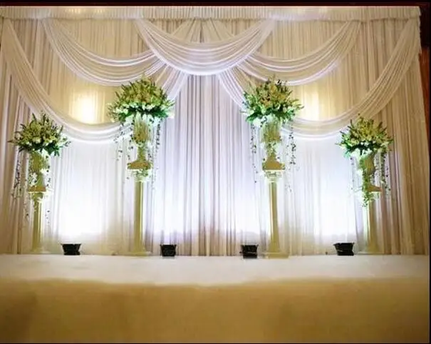 3*6m Wedding Party Stage Celebration Background Satin Curtain Drape Pillar Ceiling Backdrop Marriage decoration Veil WT016
3*6m Wedding Party Stage Celebration Background Satin Curtain Drape Pillar Ceiling Backdrop Marriage decoration Veil WT016