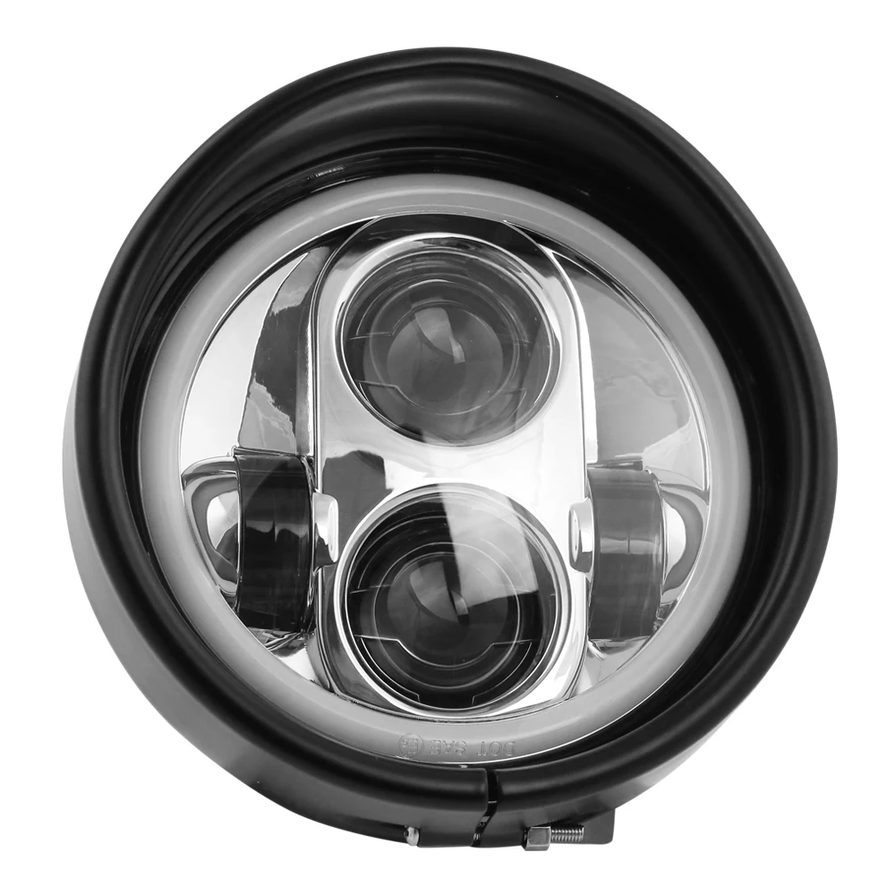 5.75 5 34 in. Visor Style Headlamp Trim Ring 69735-05 for Harley Sportster 883 XL883 1200 (1)