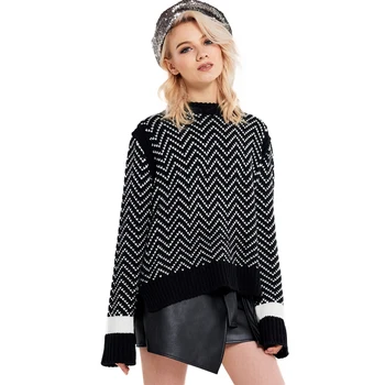Women Geometric Casual Sweater Female Loose Pullover Knitted Sweaters Women Fashion Oversize Sweaters and Pullovers
Women Geometric Casual Sweater Female Loose Pullover Knitted Sweaters Women Fashion Oversize Sweaters and Pullovers