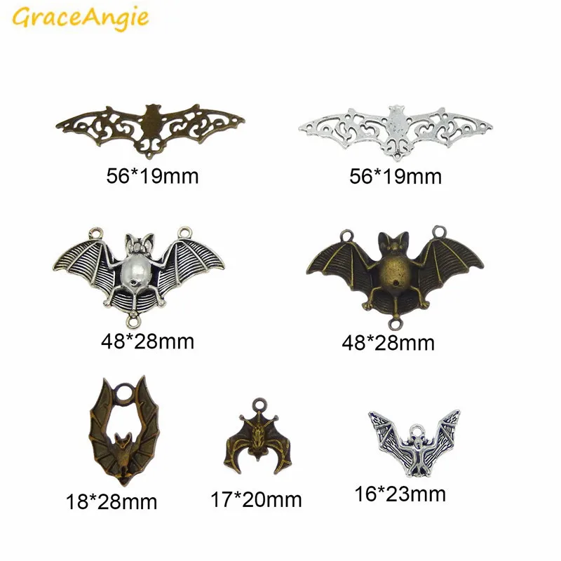 GraceAngie 7pcs Flying Bat Pendant Charm Two Color Mixed for DIY Personalized Special Punk Necklace Jewelry Hanging Accessory
GraceAngie 7pcs Flying Bat Pendant Charm Two Color Mixed for DIY Personalized Special Punk Necklace Jewelry Hanging Accessory