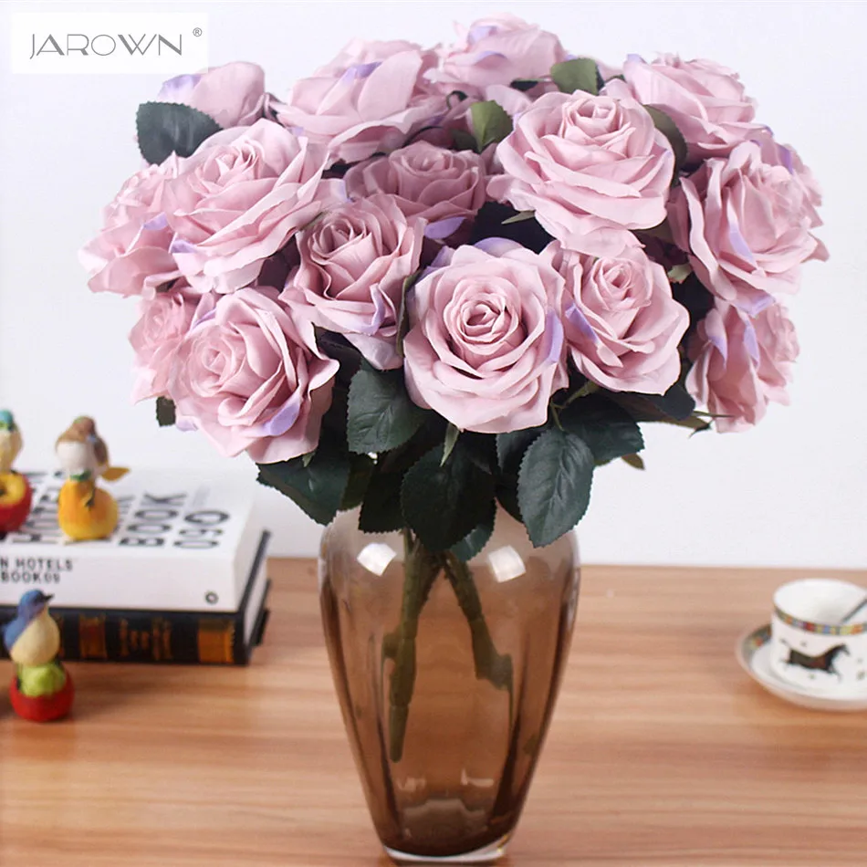 Букет из искусственных шелковых французских роз искусственные цветы для