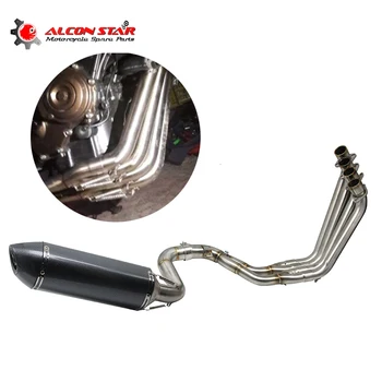 Alconstar Motorcycle Full Exhaust systems Pipe DB Killer+Universal Modified Exhaust Muffler Fit For Honda CBR650 CB650F CBR650F
Alconstar Motorcycle Full Exhaust systems Pipe DB Killer+Universal Modified Exhaust Muffler Fit For Honda CBR650 CB650F CBR650F