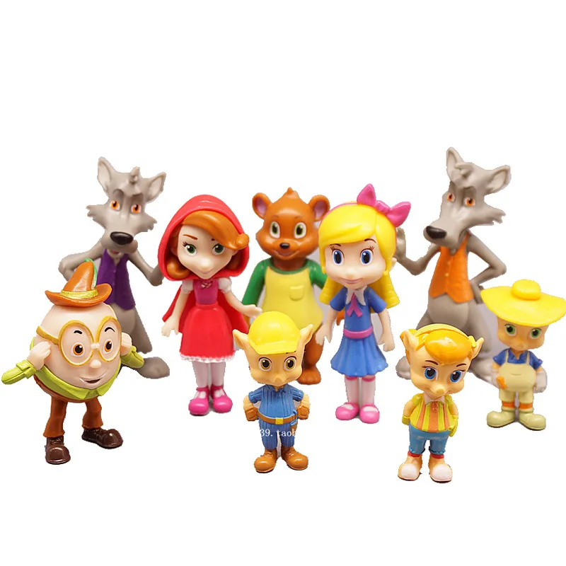 9pcs/lot Goldie Bear Goldilocks and the Three Bears Big bad wolf Little Red Riding Hood Fairy Tale Forest Friends Figure Toys
9pcs/lot Goldie Bear Goldilocks and the Three Bears Big bad wolf Little Red Riding Hood Fairy Tale Forest Friends Figure Toys