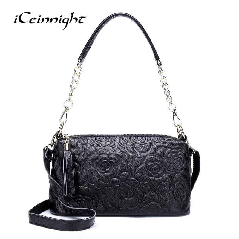 iCeinnight Genuine Leather Handbag Flowers Messenger Bag Women Shoulder Bag High Quality Female Messenger Bag Luxury Brand Bag
iCeinnight Genuine Leather Handbag Flowers Messenger Bag Women Shoulder Bag High Quality Female Messenger Bag Luxury Brand Bag