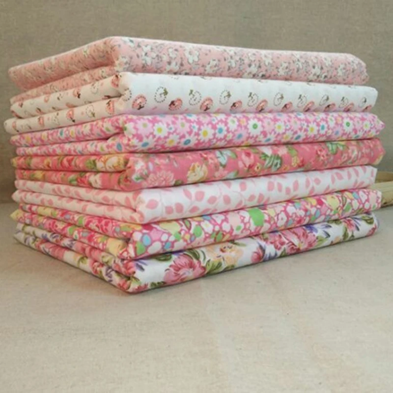 7 pcs/lot Sweet Pink Printed Cotton Fabric Telas Bundle DIY Patchwork Sewing Baby Toy Material Quilting Bedding Tecido D
7 pcs/lot Sweet Pink Printed Cotton Fabric Telas Bundle DIY Patchwork Sewing Baby Toy Material Quilting Bedding Tecido D