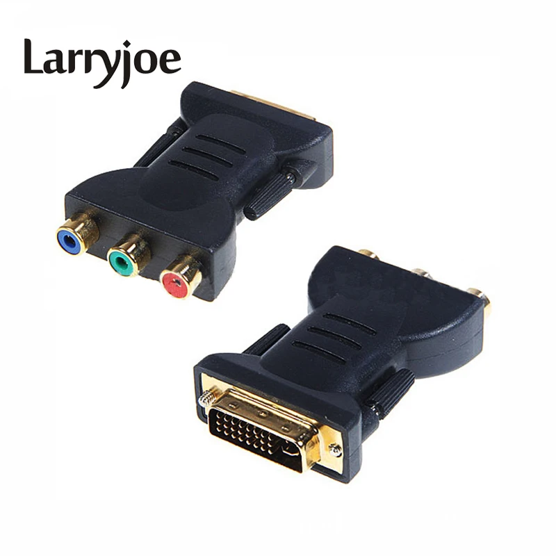 Larryjoe Gold Plated DVI Adapter DVI-I 24+5 Male to 3 RCA Component Display Adapter PC HDTV Projector Connectors
Larryjoe Gold Plated DVI Adapter DVI-I 24+5 Male to 3 RCA Component Display Adapter PC HDTV Projector Connectors