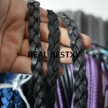 REAL BESTXY 5m/lot 10x3mm black flat leather braided cords for bracelets making leather strings bracelets material leather cord
REAL BESTXY 5m/lot 10x3mm black flat leather braided cords for bracelets making leather strings bracelets material leather cord