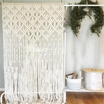 80*180cm Bohemia Hand-woven Rope Wall Hanging Macrame Tapestry Handmade Curtain Wedding Home Window Backdrop Wall Craft
80*180cm Bohemia Hand-woven Rope Wall Hanging Macrame Tapestry Handmade Curtain Wedding Home Window Backdrop Wall Craft