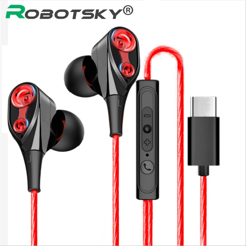 USB Type C Earphone Hi-Fi Sound Music Earpieces Wired Sports Headset with Microphone for Xiaomi Samsung Huawei
USB Type C Earphone Hi-Fi Sound Music Earpieces Wired Sports Headset with Microphone for Xiaomi Samsung Huawei