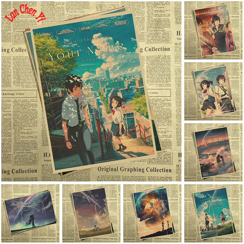 Your Name Japanese Anime Movie Kraft Paper Posters for HD Art Poster Print Home Decor Painting
Your Name Japanese Anime Movie Kraft Paper Posters for HD Art Poster Print Home Decor Painting