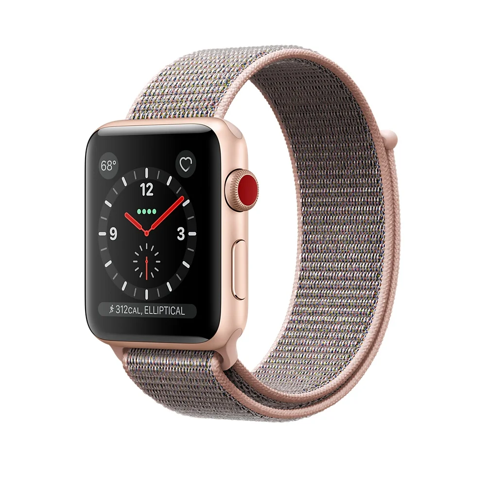 Лямка из нейлоновой ткани для наручных часов Apple Watch ремешок 42 мм/38 мм 44/40 iwatch серии