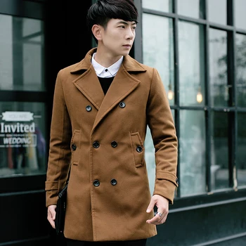 Winter men's Button decoration fashion windbreaker coat 2017 society suitable for autumn winter coat men solid color Coat M-XXXL
Winter men's Button decoration fashion windbreaker coat 2017 society suitable for autumn winter coat men solid color Coat M-XXXL