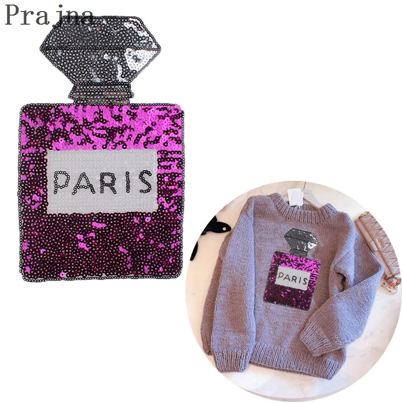 Prajna Fashion Large Sequin Patch DIY Sew On Embroidered Patches For Clothes Stickers Perfume Bottle Parches Badge Applique
Prajna Fashion Large Sequin Patch DIY Sew On Embroidered Patches For Clothes Stickers Perfume Bottle Parches Badge Applique