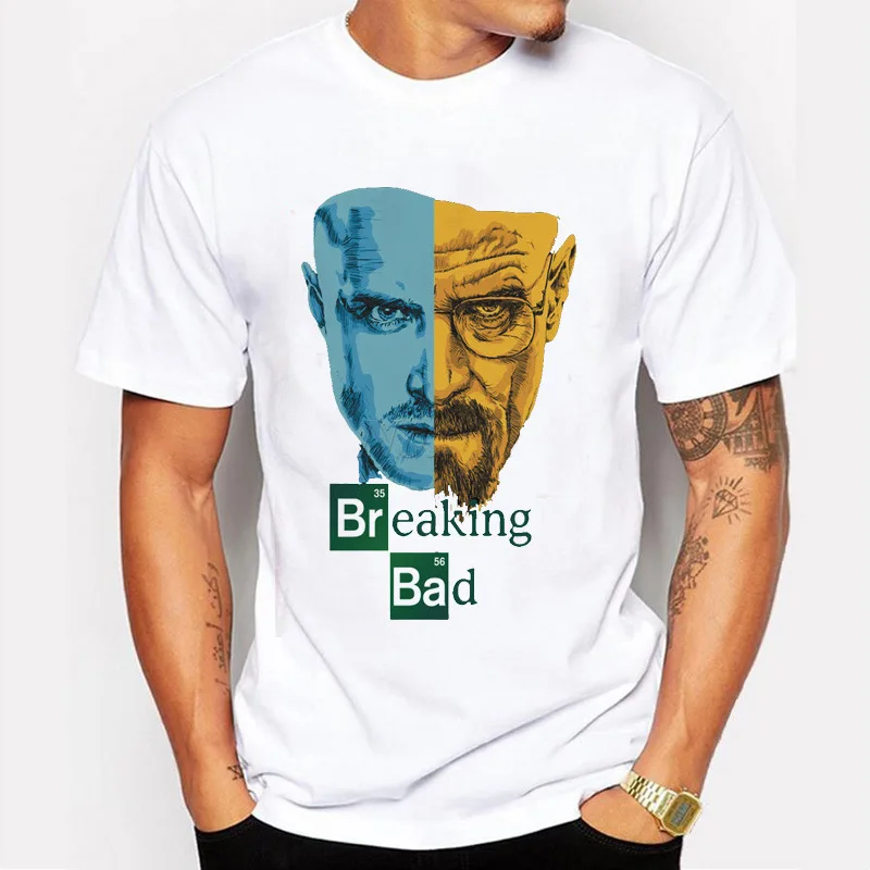 Promotion Breaking Bad Men T Shirts Retro T-Shirt TV Mr White Jessie Pinkman Funny Print Tees Short Sleeve Tops
Promotion Breaking Bad Men T Shirts Retro T-Shirt TV Mr White Jessie Pinkman Funny Print Tees Short Sleeve Tops