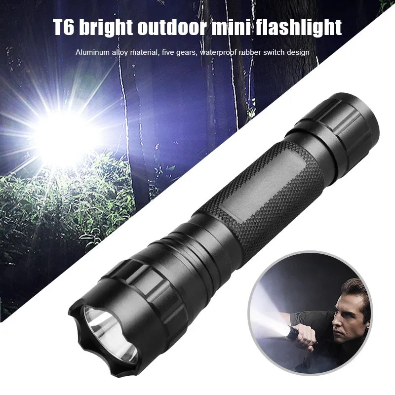 Newly Portable LED Mini Flashlight Super Bright Light 5 Modes Lamp Torch for Outdoor Camping
Newly Portable LED Mini Flashlight Super Bright Light 5 Modes Lamp Torch for Outdoor Camping