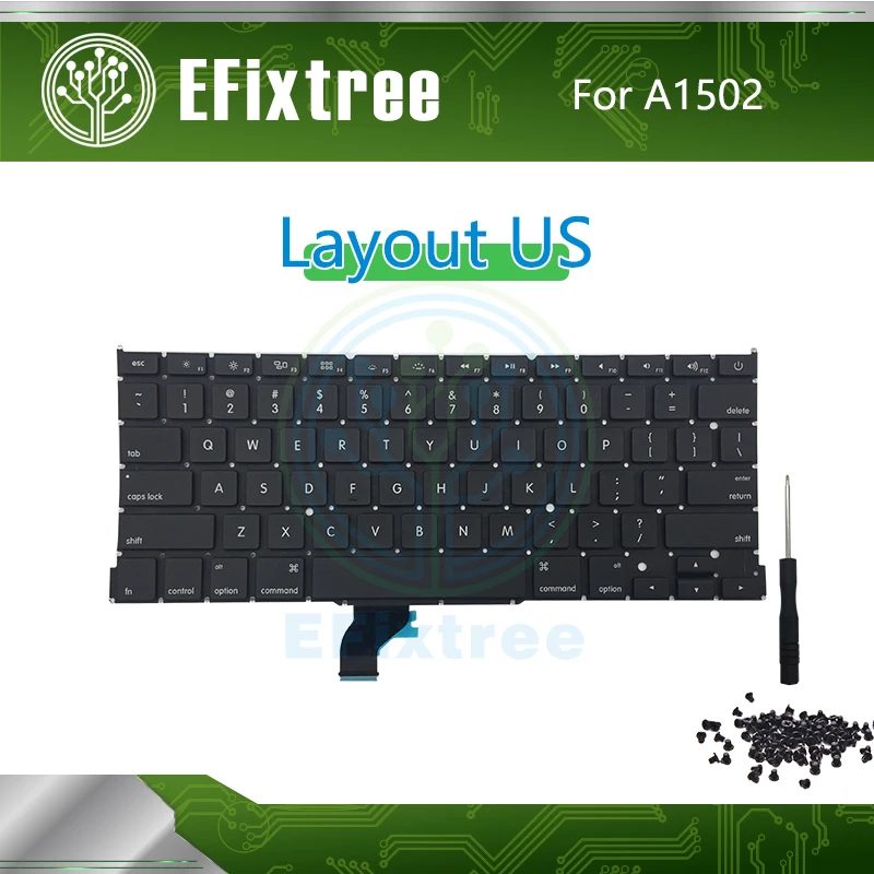 New A1502 Keyboard US English Replacement For Macbook Pro Retina 13" A1502 Layout 2013 2014 2015 EMC2678 EMC2875 EMC2835
New A1502 Keyboard US English Replacement For Macbook Pro Retina 13" A1502 Layout 2013 2014 2015 EMC2678 EMC2875 EMC2835