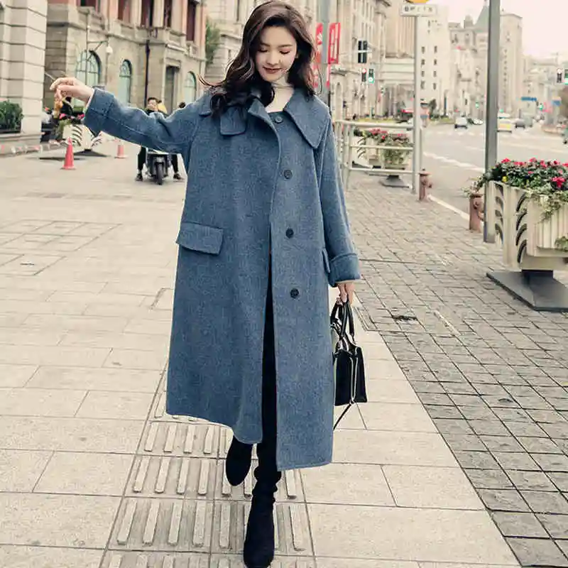 Woolen Coat Female Long Outwear Korean 2023 Autumn Winter Wear Warm Thicke Woolen Coat Female Solid Jacket Coat Tie Windbreaker
Woolen Coat Female Long Outwear Korean 2023 Autumn Winter Wear Warm Thicke Woolen Coat Female Solid Jacket Coat Tie Windbreaker