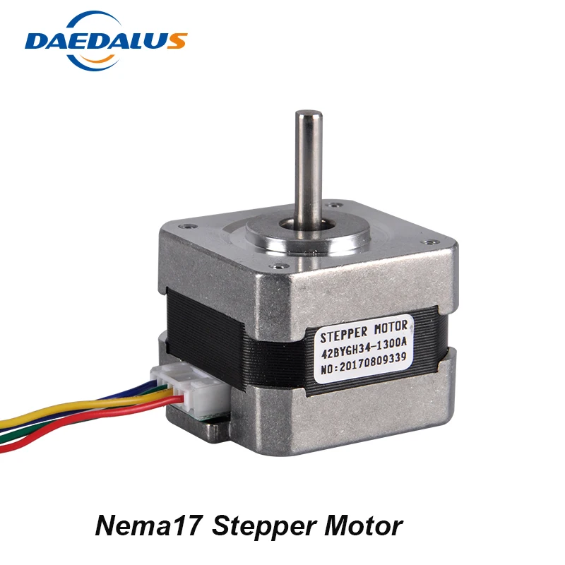 Low Noise 2 Phase 4 Wire Nema17 Stepper Motor 42BYGH34 1300A Stepping Motor For Engraving Machine and 3D Printer
Low Noise 2 Phase 4 Wire Nema17 Stepper Motor 42BYGH34 1300A Stepping Motor For Engraving Machine and 3D Printer