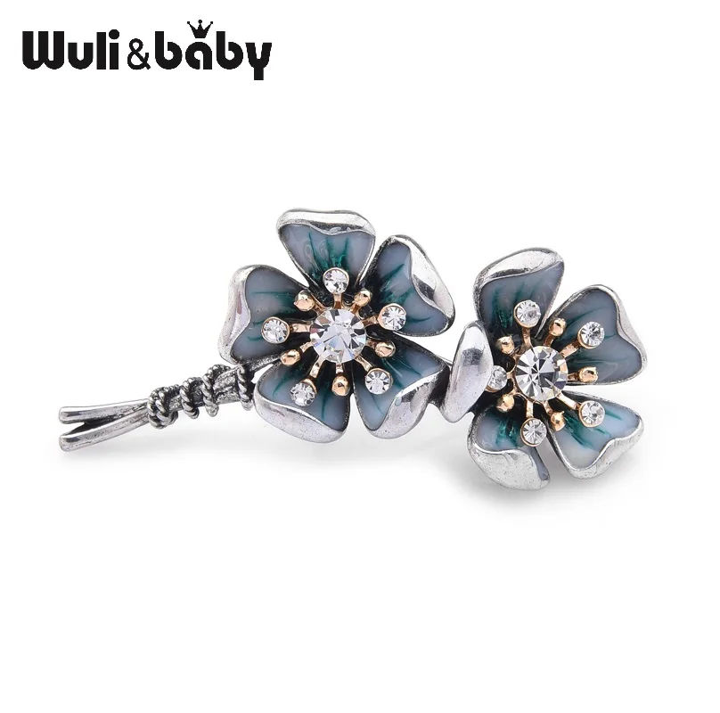 Wuli&baby Blue Rhinestone Plum Blossom Flower Brooches Women Men's Party Weddings Brooch Christmas Gifts
Wuli&baby Blue Rhinestone Plum Blossom Flower Brooches Women Men's Party Weddings Brooch Christmas Gifts