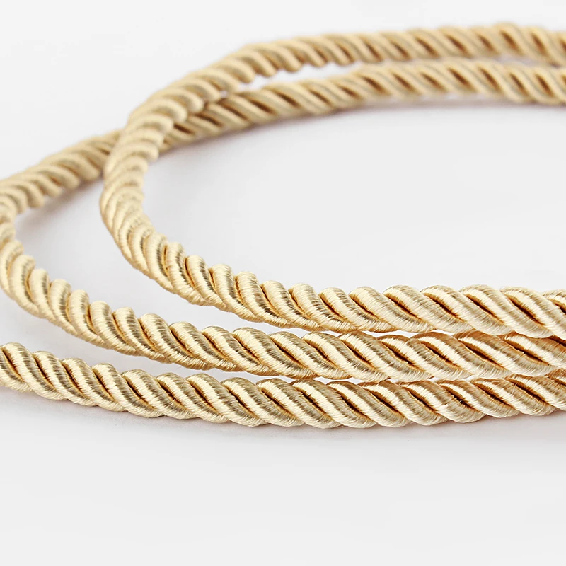 5 Meters Polyester Wrap Yarn 5mm Beige Braided Twisted Cord Rope String DIY Craft Decoration Jewelry Supplies
5 Meters Polyester Wrap Yarn 5mm Beige Braided Twisted Cord Rope String DIY Craft Decoration Jewelry Supplies