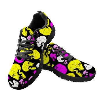 ThiKin Customized Sweet Skull Women Lacing Sneakers 3D Printing Breathable Mesh Flats Shoes for Ladies Walking Footwear
ThiKin Customized Sweet Skull Women Lacing Sneakers 3D Printing Breathable Mesh Flats Shoes for Ladies Walking Footwear