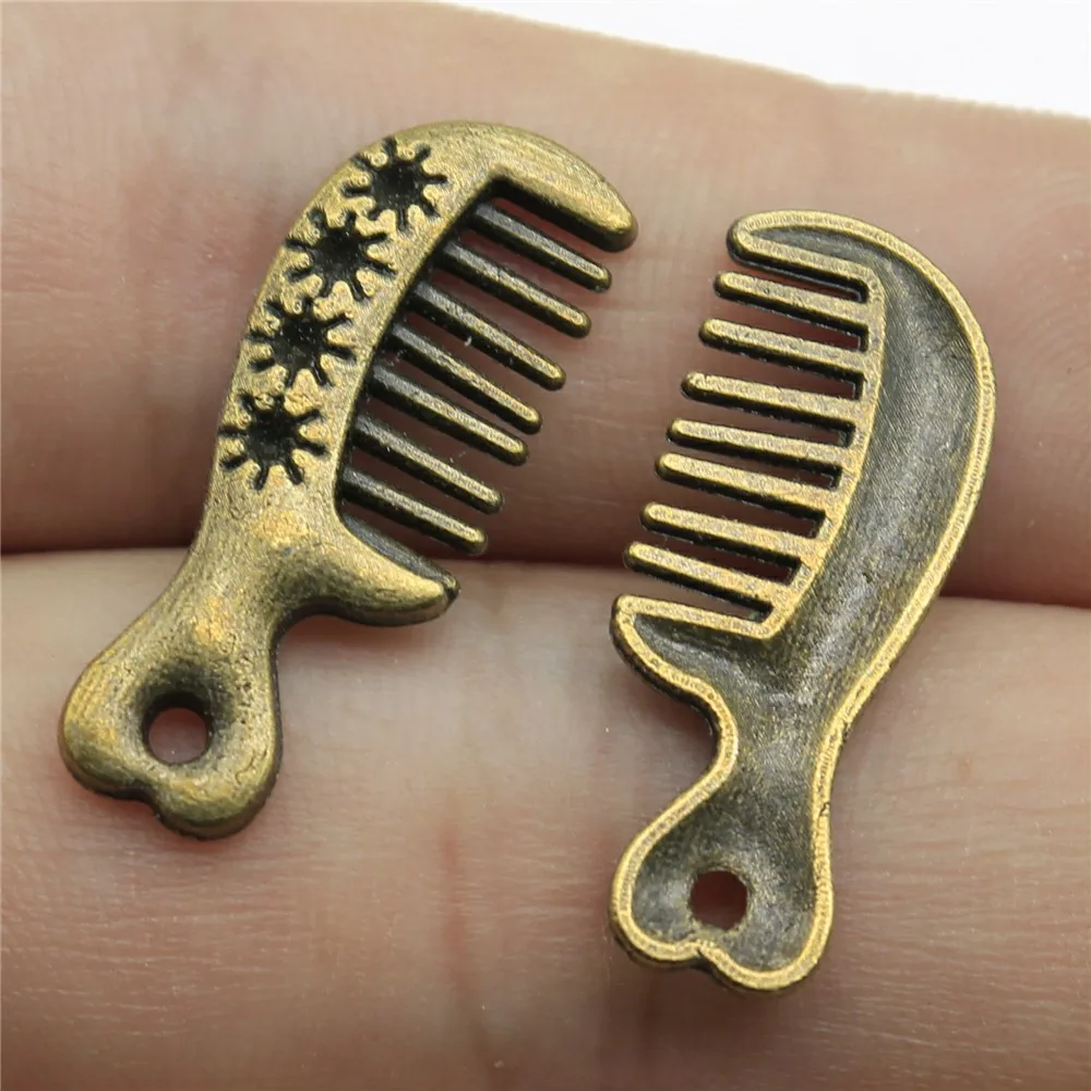 Charms Comb Antique Bronze Color Alloy Diy Jewelry Making Accessories 1x0.4 inch (25x10mm) 20pcs/lot
Charms Comb Antique Bronze Color Alloy Diy Jewelry Making Accessories 1x0.4 inch (25x10mm) 20pcs/lot