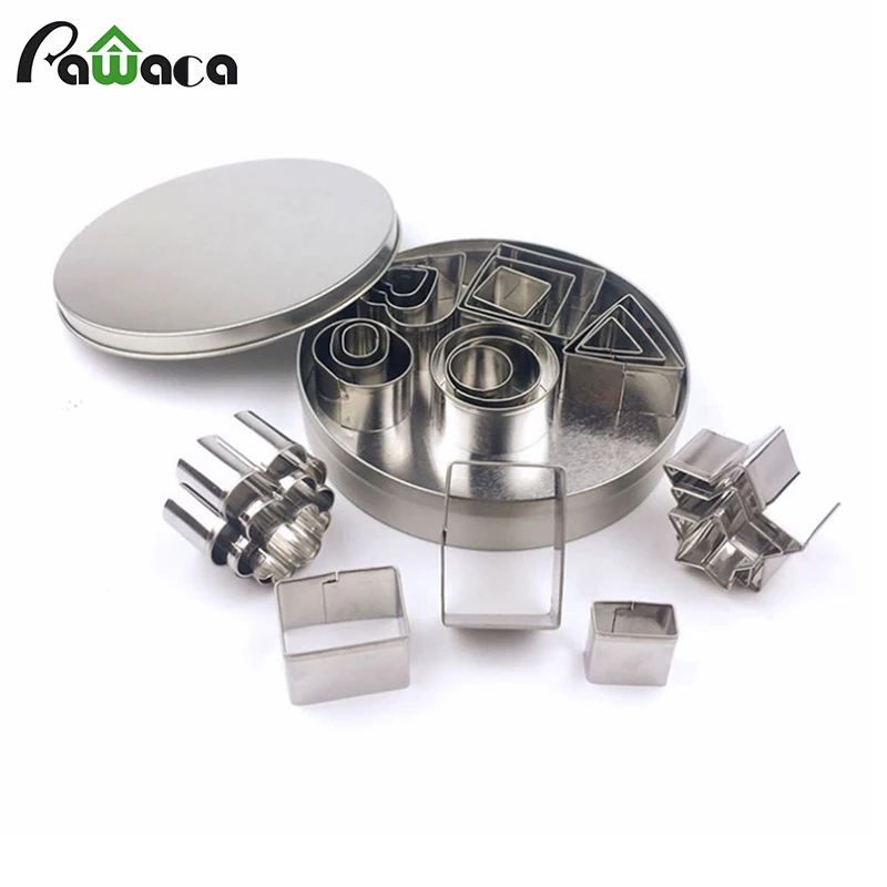 24 pcs/set Round Heart Flower Shapes Cookie Cutter Set DIY Biscuits Fruit Vegetable Slicer Kitchen Baking Mould Cake Tools
24 pcs/set Round Heart Flower Shapes Cookie Cutter Set DIY Biscuits Fruit Vegetable Slicer Kitchen Baking Mould Cake Tools