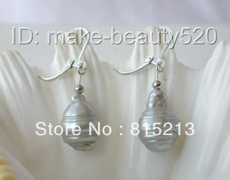 HOT SELL - wb00118 big 16mm baroque gray keshi reborn freshwater pearl dangle earrings Top quality free shipping
HOT SELL - wb00118 big 16mm baroque gray keshi reborn freshwater pearl dangle earrings Top quality free shipping