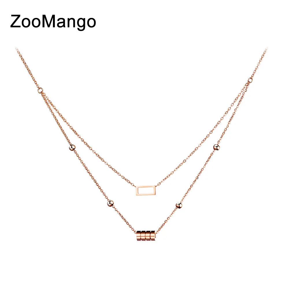ZooMango Classic Stainless Steel Geometric Cylinder & Square Choker Necklace Jewelry Lovely Pendant Necklace For Women ZN17046
ZooMango Classic Stainless Steel Geometric Cylinder & Square Choker Necklace Jewelry Lovely Pendant Necklace For Women ZN17046