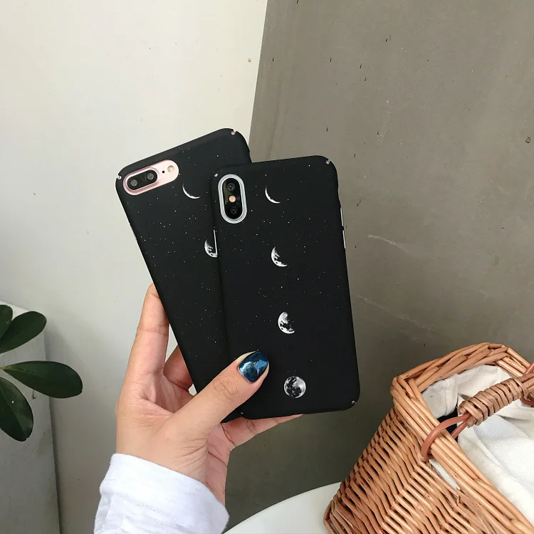 original Case for iPhone X XR XSMA 7 7Plus 8 8Plus 6 6Plus 6s 6sPlus cover hard PC frosted touch black star eclipse moon pattern
original Case for iPhone X XR XSMA 7 7Plus 8 8Plus 6 6Plus 6s 6sPlus cover hard PC frosted touch black star eclipse moon pattern