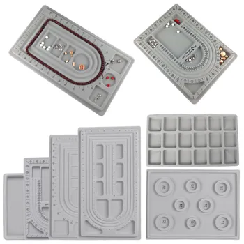 Gray Flocked Bead Board Bracelet Necklace Beading DIY Jewelry Making Organizer Tray Design DIY Design Craft Tool Accessories
Gray Flocked Bead Board Bracelet Necklace Beading DIY Jewelry Making Organizer Tray Design DIY Design Craft Tool Accessories
