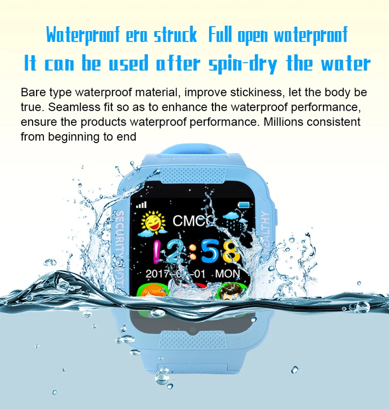 130198-K3-Waterproof smart watch for children-2