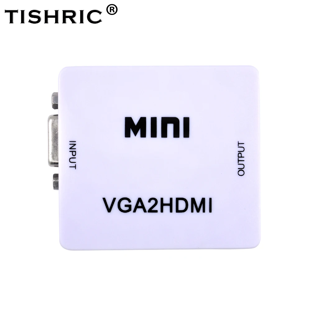 TISHRIC VGA TO HDMI Adapter Converter VGA2HDMI Male TO Female HD1080P With Audio Power For Laptop PC Projector
TISHRIC VGA TO HDMI Adapter Converter VGA2HDMI Male TO Female HD1080P With Audio Power For Laptop PC Projector