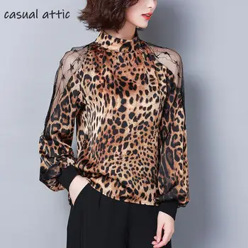 Leopard Print Sexy Lace Off Shoulder Women Blouse And Tops 2019 Autumn Long-sleeved Stitching Korean Elegant Office Lady Shirt
Leopard Print Sexy Lace Off Shoulder Women Blouse And Tops 2019 Autumn Long-sleeved Stitching Korean Elegant Office Lady Shirt