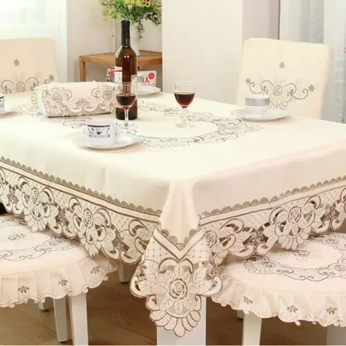 175X270CM/68X106 Tablecloth table dinner cover Mat lace flower embroidery increase Over table cloth Europe home desk Dec
175X270CM/68X106 Tablecloth table dinner cover Mat lace flower embroidery increase Over table cloth Europe home desk Dec